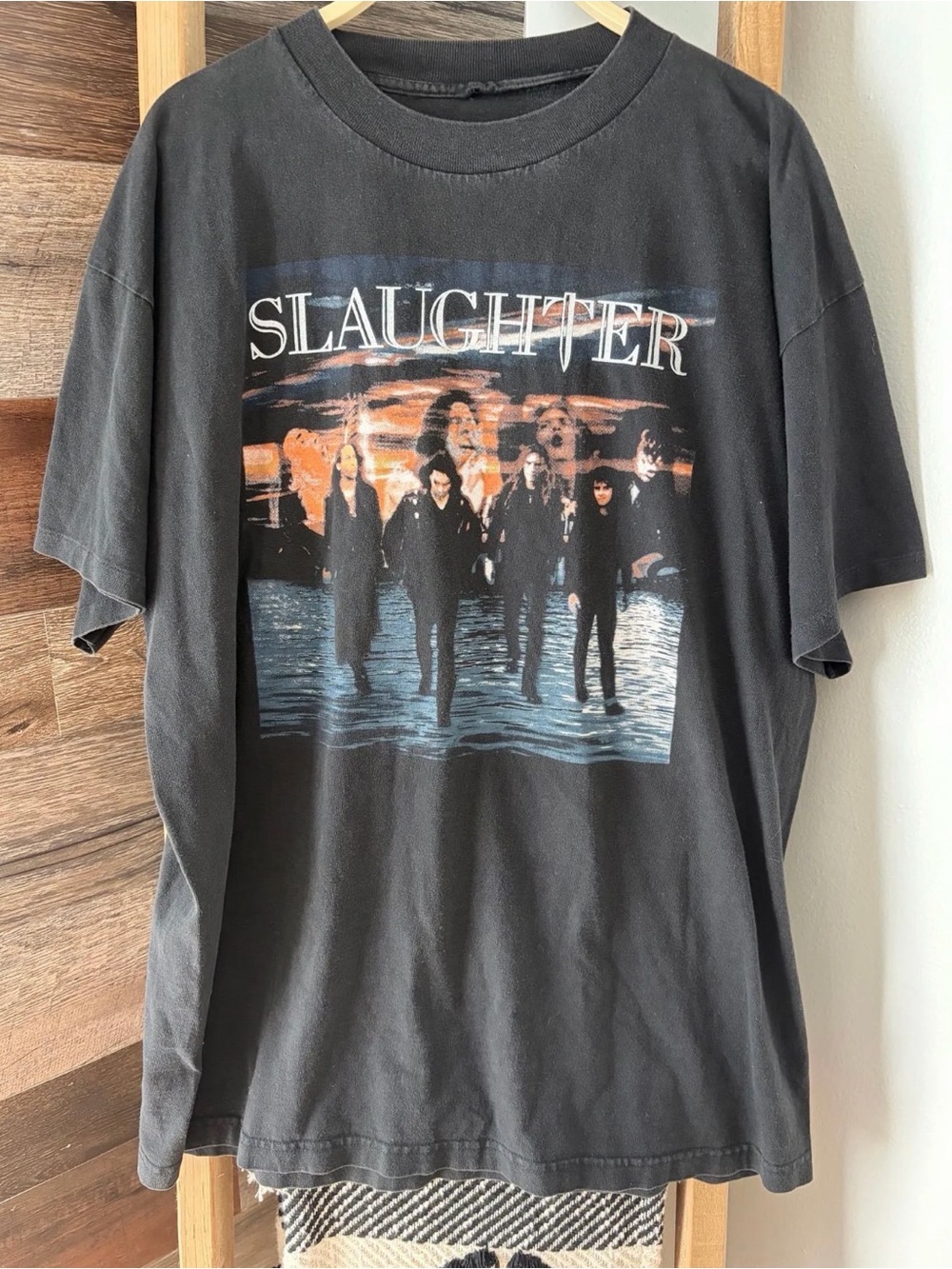 1998 Slaughter Rock Never Stops Tour Vintahe Band Tee